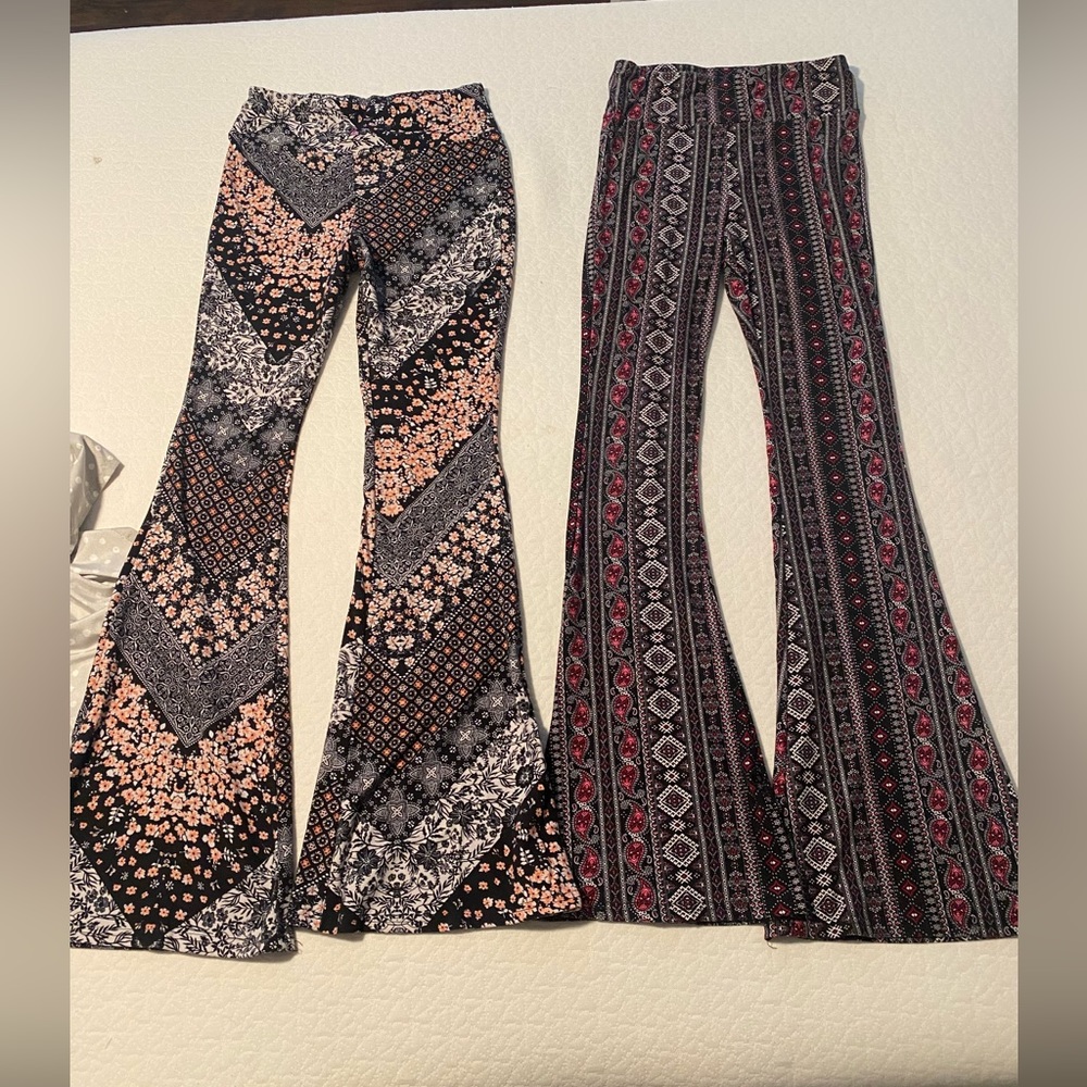 2 Pairs of Bell Bottom Leggings